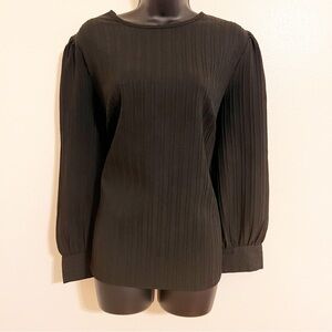SHEIN Long Sleeve Black Top